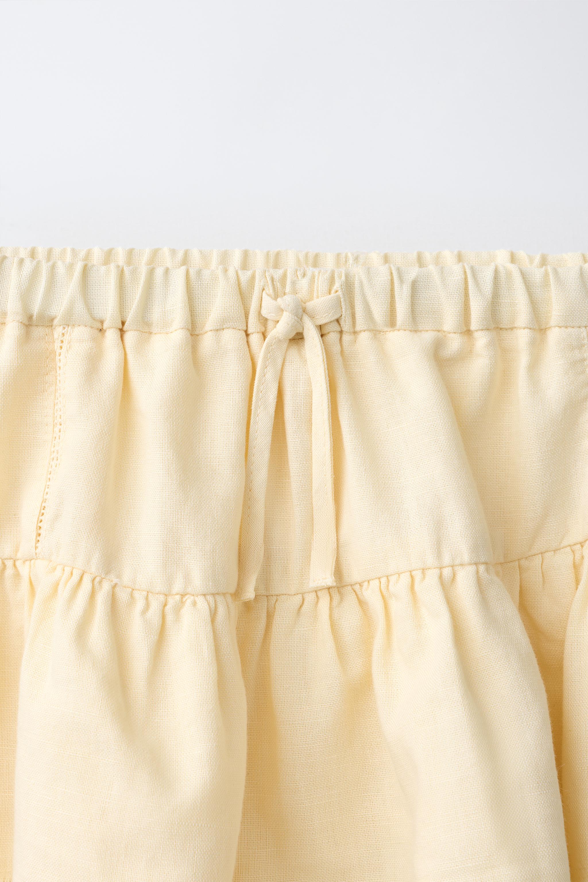RUFFLED LACE SKIRT